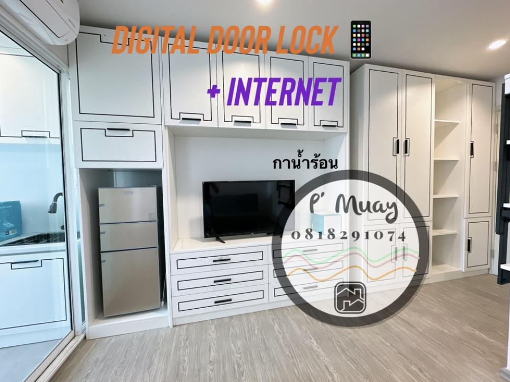 ❌ให้เช่าแล้วค่ะ❌ ให้เช่า 🌈ห้องสวย 🅰️ บิ้วอิน สุดคุ้ม มี Digital door lock (รอติดตั้ง) + internet ให้📍มีเครื่องซักผ้าฝาหน้า #รีเจ้นท์โฮมบางซ่อน28 ❤️ค่าเช่า 7,500 บาท